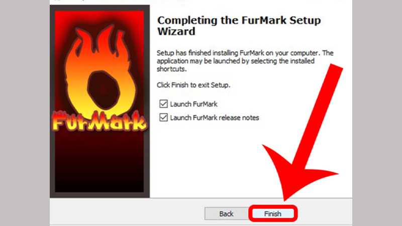 Hoàn tất cài đặt bằng cách chọn "Kết thúc"